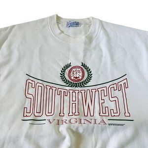 Vtg SVCC SWCC Southwest Virginia Community College Popover Pullover Sweatshirt